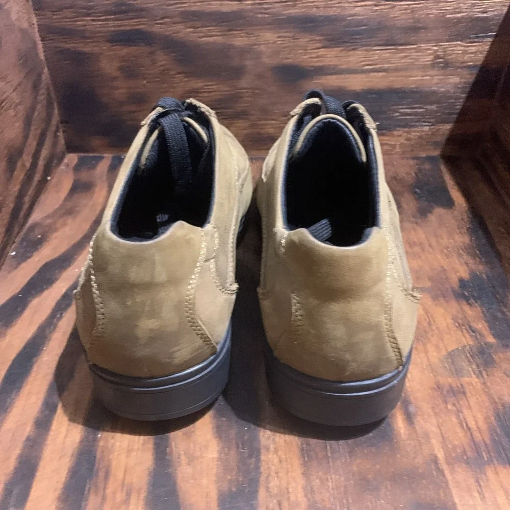Gravity Defyer Men Size 8‎ Brown Leather Versoshock Comfort Lace-Up Shoes